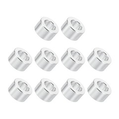 10 Pcs M3 Aluminum Spacers 3.1mm ID x 5mm OD x 3mm L Spacer Screw Standoff