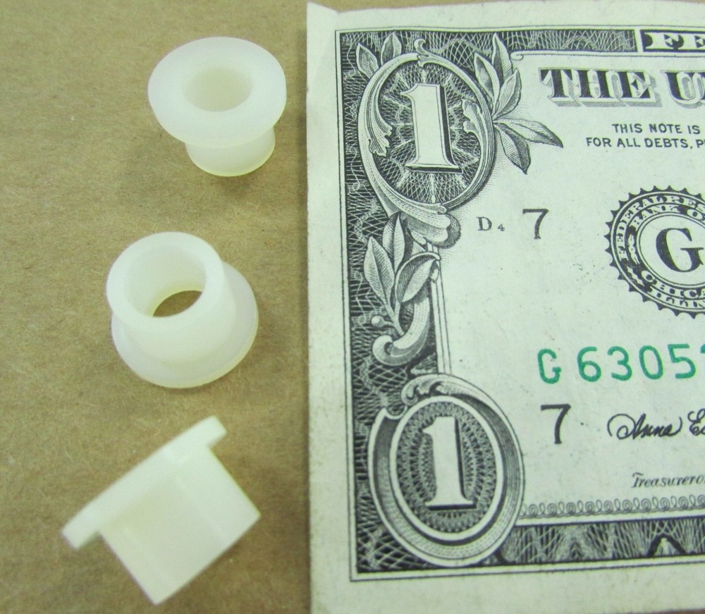 Lot 100 Essentra .260″ ID Nylon Shoulder Washers Flanged Spacers Sleeve Bushings