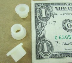 Lot 100 Essentra .260″ ID Nylon Shoulder Washers Flanged Spacers Sleeve Bushings