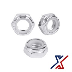 M10 × 1.5 mm Performance Zinc-Plated Steel Thin-Profile Nylon-Insert Locknuts