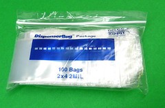 5000 Zippit Bags Reloc 2″ x 4″ Clear 2mil Zip Seal Lock Bag Reclosable 5,000 2×4