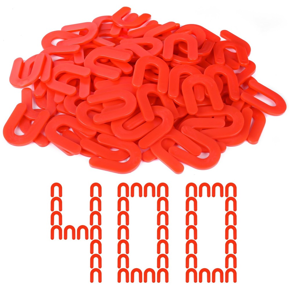 Horseshoe Shims Tile Spacers 1/8 Inch (3mm) 400Pcs U-Shaped 1/8″-400 Pcs, Red