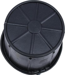 Little Giant Pail Heavy Duty Black Rubber Bucket For Livestock 10 Quart – 2 Pack