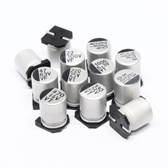 0.22µF-1000µF 6.3/10/16/25/35/50/63/100/400V SMD Aluminum Electrolytic Capacitor