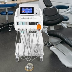 Portable Mobile Dental Delivery Unit Treatment Compressor Syringe Suction 4 Hole