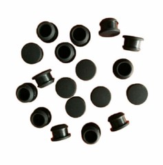 Black Snap-on Hole Plug 2.5mm~50.6mm Silicone Rubber Blanking End Caps Tube Pipe