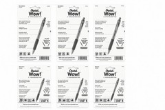 Pentel 5 Count Medium Point WOW Retractable Pen in Blue Set of 6 BK440BP5A