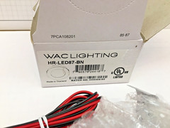 WAC HR-LED87-BN, LED Button Light 2.25 inch Brushed Nickel Puck Light 3000K