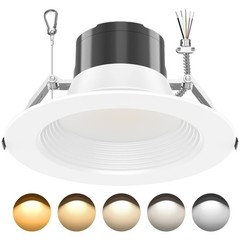 10 Inch LED Commercial Downlight,40W Recessed Ceiling Light Power&CCT Adjustable