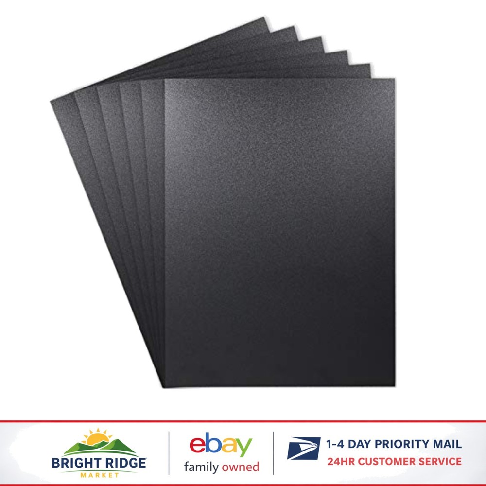 Matte & Textured Black ABS Plastic Sheets 12×16 Inches for Creative Projects