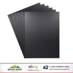 Matte & Textured Black ABS Plastic Sheets 12×16 Inches for Creative Projects
