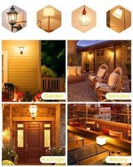 Flaspar 150W Equivalent Yellow LED Bug Light Bulbs Equivalent,