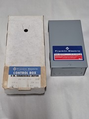 Franklin Electric Model 2801074915 3D96 3/4HP 230 Volts Wiring Control Box Nos