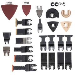 104Pcs Carbon Steel Oscillating Multi Tool Saw Blades Arc Edge Design For Metal
