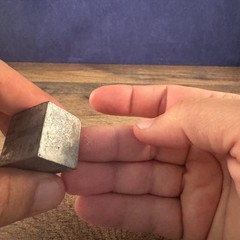Vintage Letter Print Press Block “No Postage” Metal 1″x1″