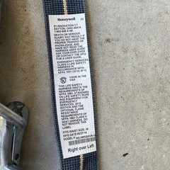 Firefighter Rescue Harness Honeywell Class 2 Escape Turnout Size 36 Waist