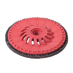 10 PCS Type 29 Ceramic Grain Flap Sanding Discs 4-1/2″ x 7/8″ 80 Grits