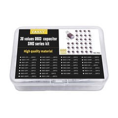 0603 SMD Capacitor Kits 30values*20pcs=600pcs 1PF10uF mlcc Multilayer Ceramic…