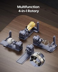 Laser Rotary Roller Accessory For LaserPecker LP2Plus/LP4/LP5/LX2,Rings/Bottles