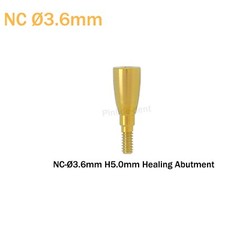 Dental Healing Abutment NC Ø3.6/4.8mm Dia Cover Screw fits ITI Straumann BL/BLT