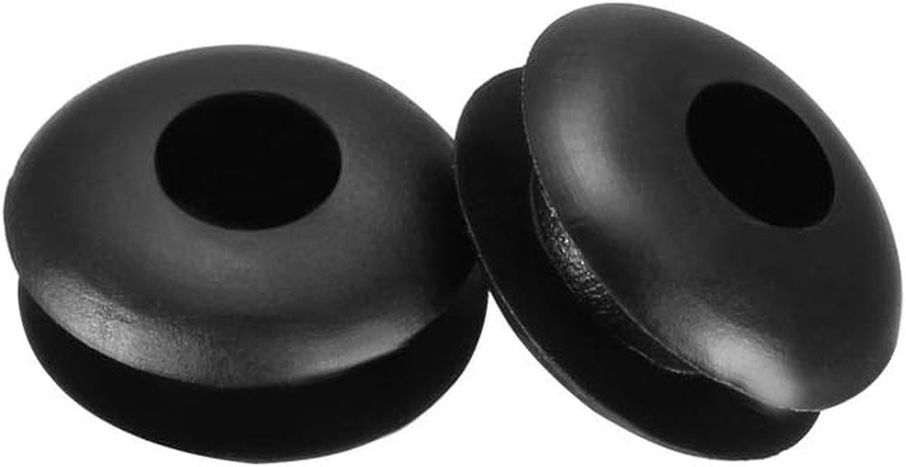 Rubber Grommets 4Mm Dia. Wire Gasket Ring for Hole Plug Cable, Black 20 Pieces