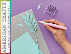 Retractable Knife PINK EK Success Includes 6 Blades 54000020 by American Crafts