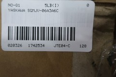 Yaskawa SGMJV-06A3A6C Servo Motor 600w 3000rpm 1.91nm 200v-ac 3ph