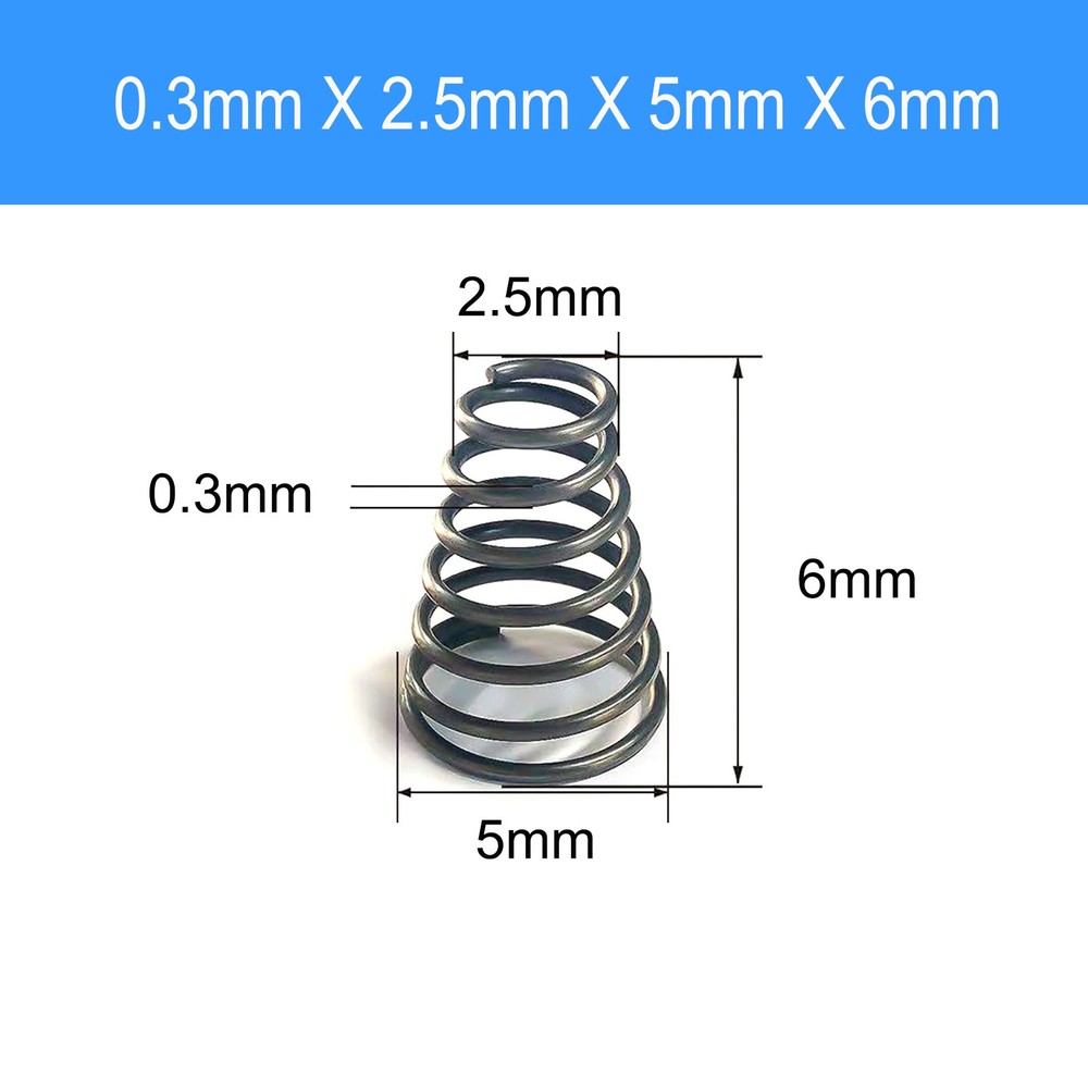 Conical Compression Spring Tapered Cone Spring Steel 0.2-3.0mm Wire High Tension