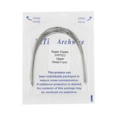100pc Orthodontic Arch Wire Niti Stainless Steel Round Rectangular Ovoid Natural