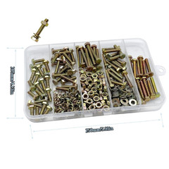 330pcs Metric Bolt Assortment Sets, M4 Nuts and Bolts Assortment Kit, Metric Bol