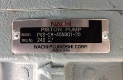 Nachi PVS-2A-45N3Q1-20 Used Piston Pump # 240-27 Fujikoshi