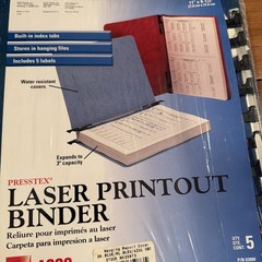 Acco Recycled Laser Printout Binder – 8.12″ X 11″ 3” Binder Lot Of 13 – 5 New