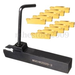 3/4″ MGEHR2020-3 Lathe Grooving Holder with 10pcs MGMN300-M Carbide Inserts 3mm