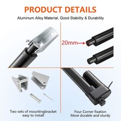 DC 12V Electric Linear Actuator Motor 3000N 660lb 2″~ 40″ Heavy Duty Fast IP65