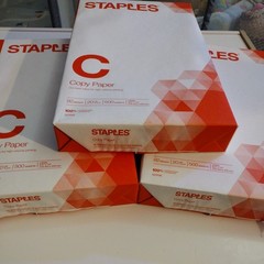 3 PACK Staples Copy Paper 8.5 x 14 in White 92 Bright 1500 Sheets 127035