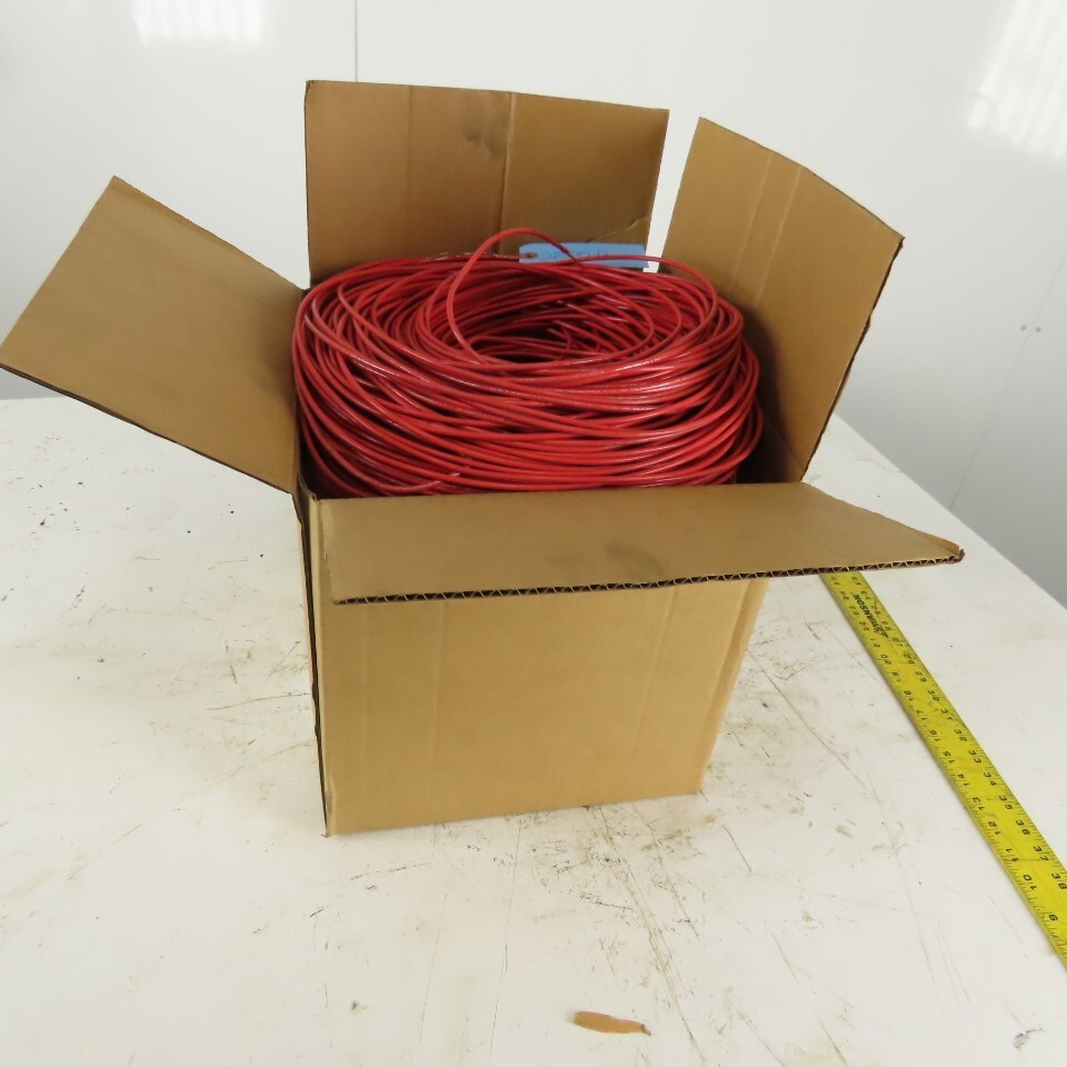 E175040 2800′ Moisture Resistant Red Cable Wire 12AWG MTW or THHW or AWM 600V