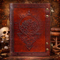 Leather Notebook Tree of Life 5×7 Inch Journal Diary Sketchbook 200 Pages B1 G1