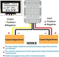 DC 36V To DC 12V 10A 120W Power Converter Regulator Goft Cart Step Down Reducer