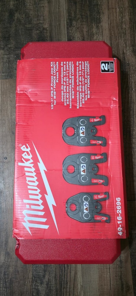 Milwaukee M18 Iron Press Tool Jaw Kit 1/2 In. 1 In. Black Model 49-16-2696