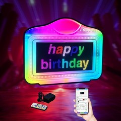 LED Bottle Service Sign with App Control, Scrolling Light Display for Clubs Bars