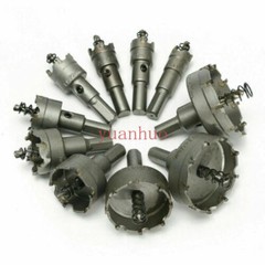 10 Size Hole Saw Cutter Tool For Steel Metal Alloy Carbide Tip TCT Drill Bit Set