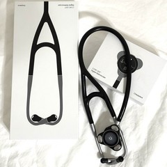 Eko CORE 500 Digital Stethoscope for Cardiology, Black/Silver.