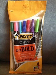 BIC CRISTAL XTRA- BOLD PENS 8 COUNT ASSORTED COLORS (1.6 MM BALL POINT) – NEW