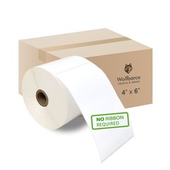 10 Rolls (4500) 4″x6″ Direct Thermal Shipping Label 450/Roll