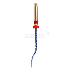 AZDENT Dental NITI Endo Rotary Files Gold Taper Endodontic Engine Use SX-F3 25mm