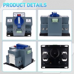 110V 2P 63A Dual Power Automatic Transfer Switch Generator Change-Over Switch