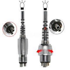 Dental MULTIflex Lux LED Quick Coupler 4/6Hole for Fiber Optic Handpiece YG4/Y6