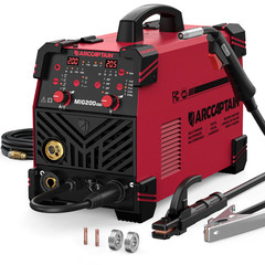2026 ARCCAPTAIN MIG Welder 200A Upgraded 6 IN 1 Welding Machine 110V/220V