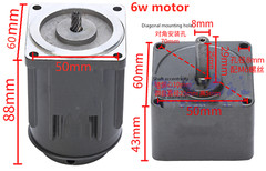 Reversible AC Gear Motor Electric Variable Speed Controller 27 RPM/MIN 1:50 110V