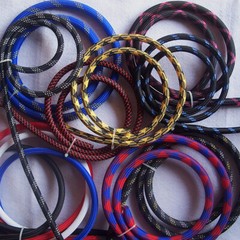 4mm PET Expandable Braided Tube Sleeving Sheath Dense for Cable Wire Dia.3-5mm